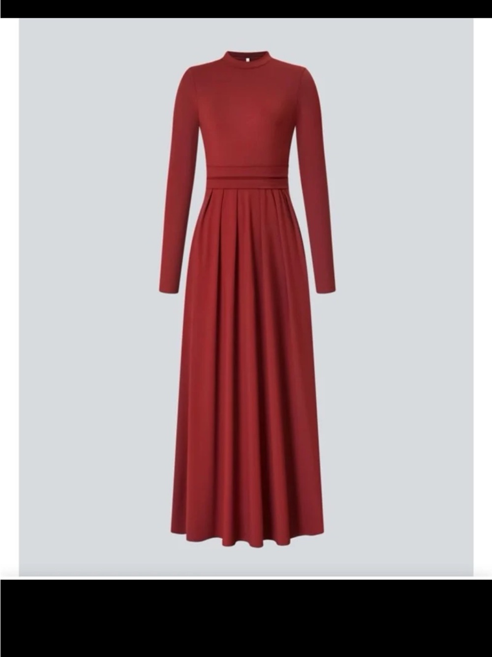 NWT Halara Mock-neck Long Sleeve Pocket Flare Maxi Casual Dress size XL - Picture 6 of 12